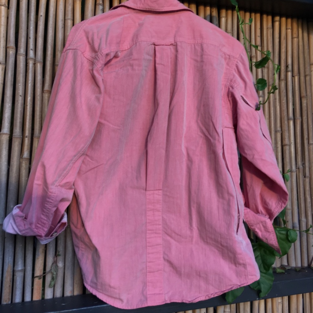 Retro Pink Button Down - Picture 3 of 5